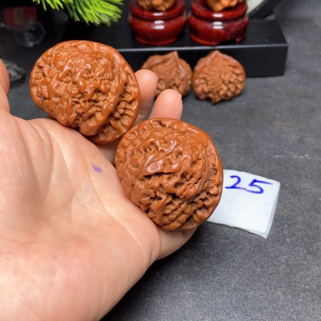 文玩核桃把件50官帽的25