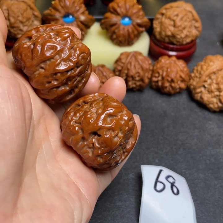 文玩核桃把件37蛤蟆68