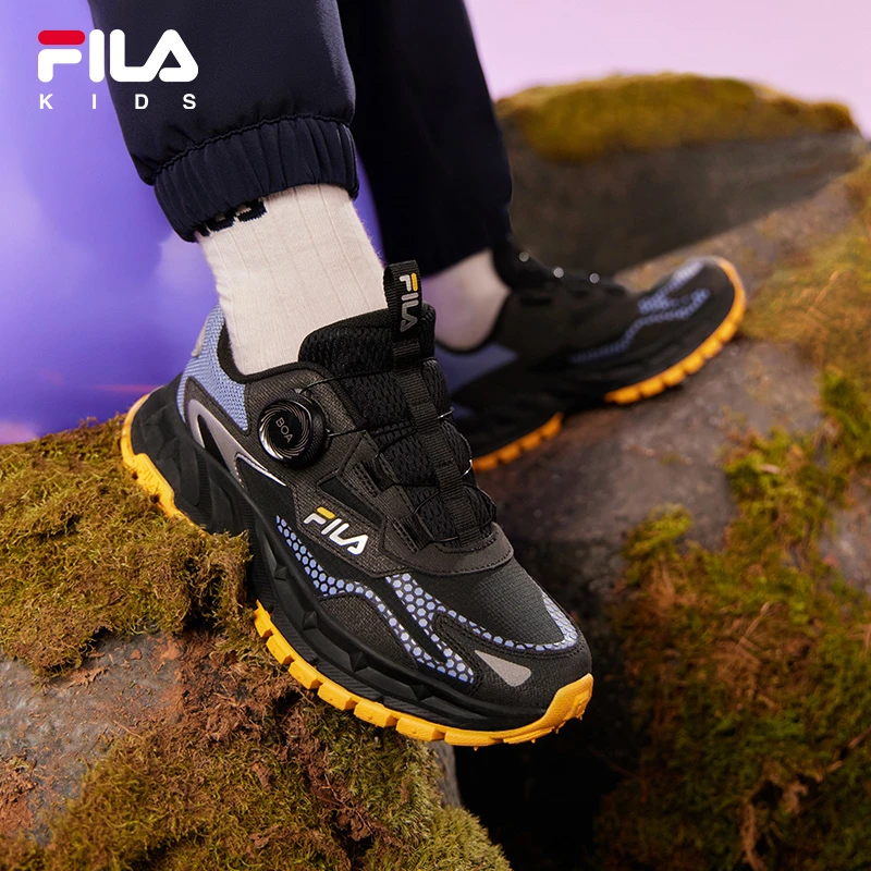 Fila/斐乐儿童【猎豹鞋】男女大童防滑户外百搭运动鞋K15B342503F