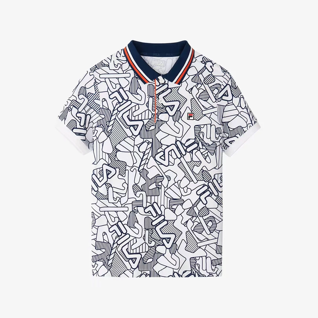 FILAKIDS斐乐儿童【网球系列】男大童运动休闲针织POLO衫K12B422122