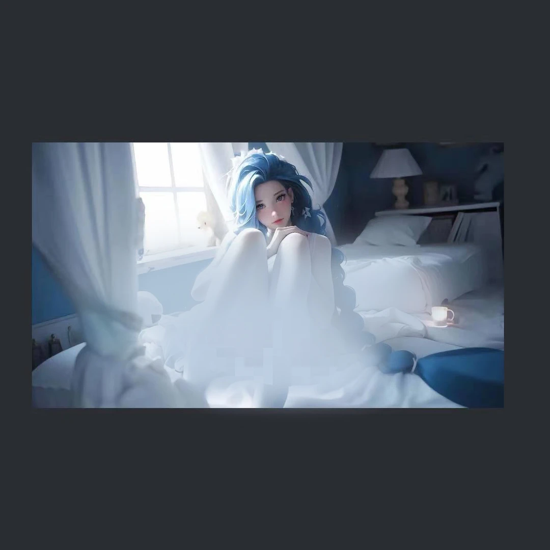 《英雄联盟C款》挂画白丝金克斯卧室电竞房P款40*80