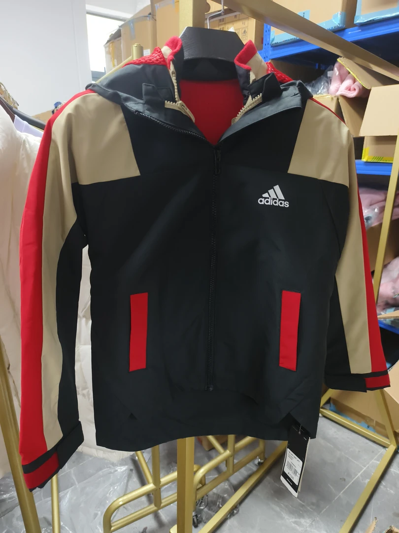 Adidas阿迪达斯正品三合一冲锋衣黑色春秋款GT1745