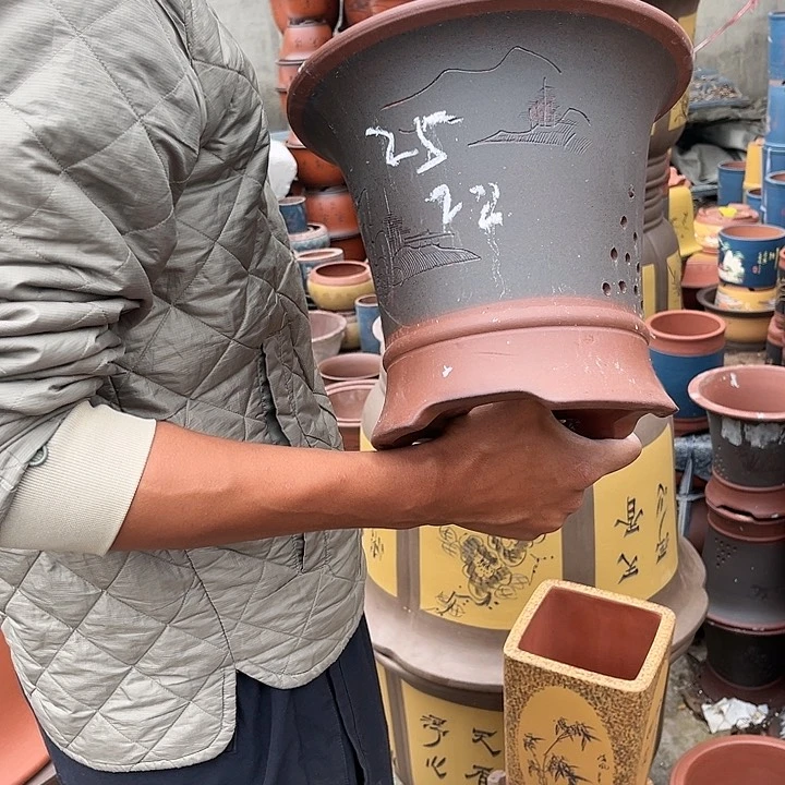 紫砂紫砂花盆紫砂花盆