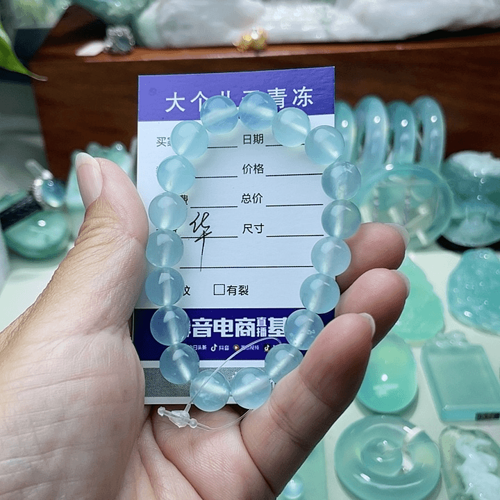 蛇纹石玉手链未镶嵌