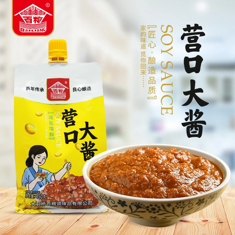 百粮营口大酱 黄豆酱 450g