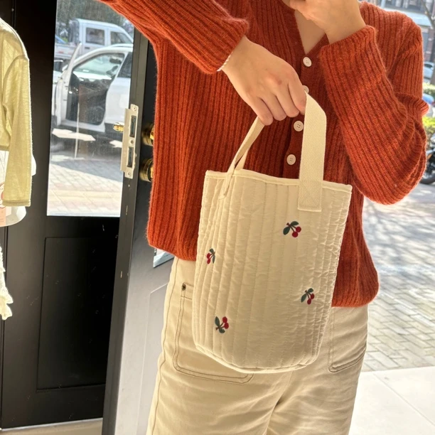 觅糖家   简约百搭休闲遛弯手提包