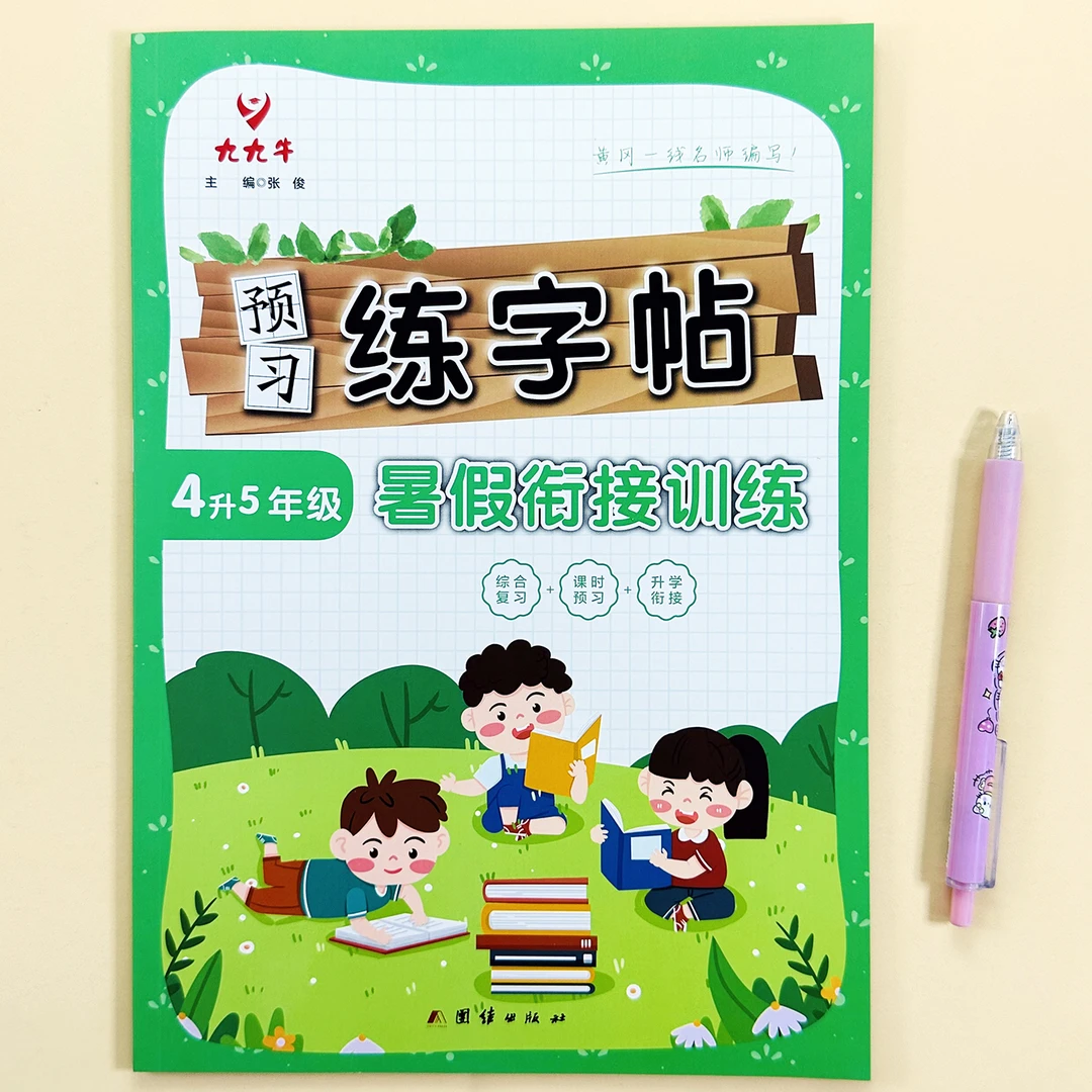 四升五暑假练字帖四年级下册五年级上册同步练字帖暑假衔接练字帖