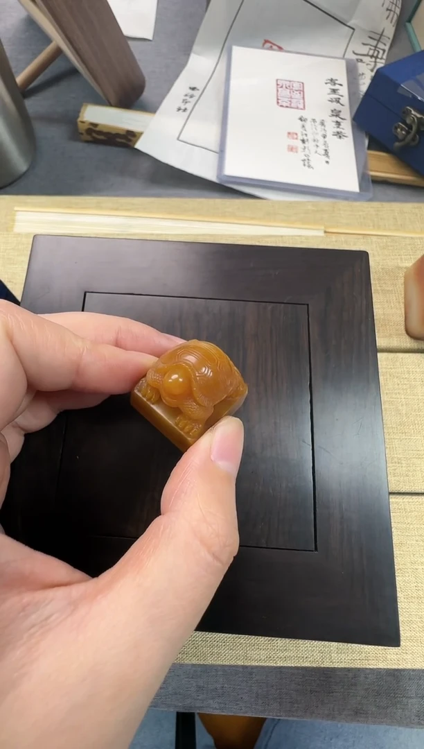 【闪购商品】老挝石其他老挝石 龟钮 老挝石