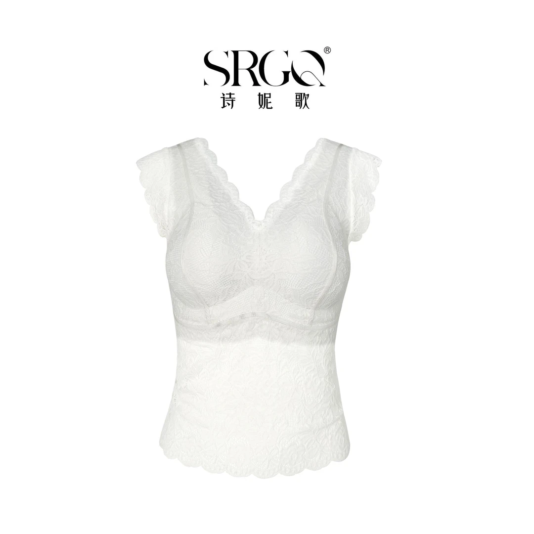 年-2024高奢系列【雕花大师】镂空肌理~奢感蕾丝背心优雅舒适G7056