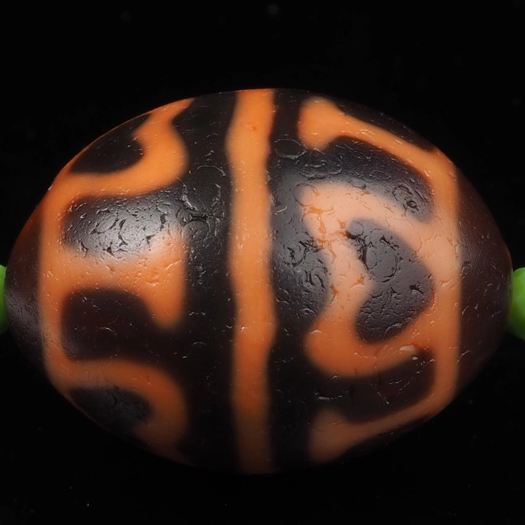 【一代老台】小卢28号三十年一代老台湾纯台珠一物一图条纹玛瑙