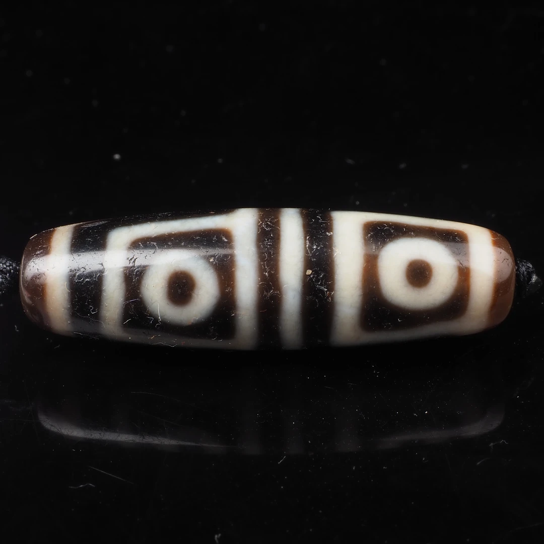 【一代老台湾上肯天珠·新超】24年3月台湾省台北市一物一图超顶玛瑙