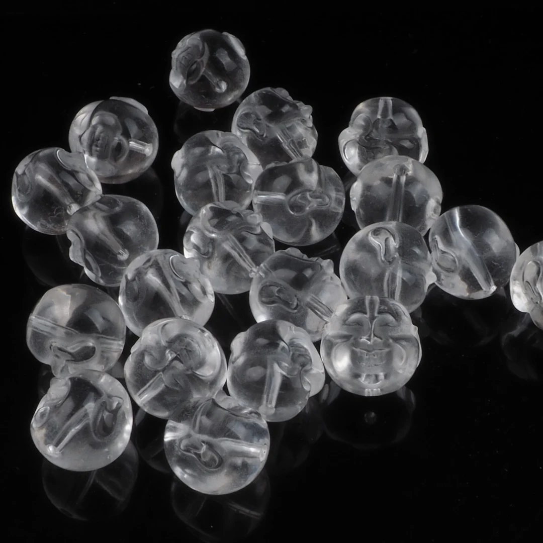 福利安排！天然水晶雕刻笑脸弥勒佛对孔13mm宽13mm多样性发货精致