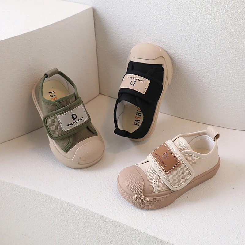 2024春季韩版帆布鞋中小童休闲鞋新款男女童软底儿童幼儿园学生鞋