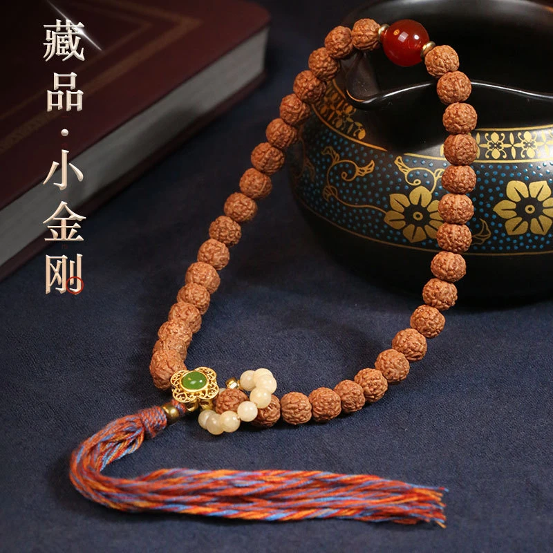 印尼爆肉小金刚菩提子手串手持流苏款女佛珠车挂文玩盘玩男士手链