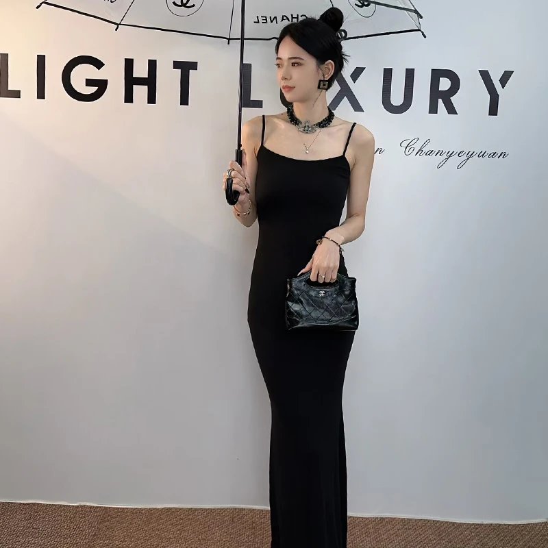 倩儿【卡戴珊skims】高级感无袖吊带修身高腰连衣裙B24211