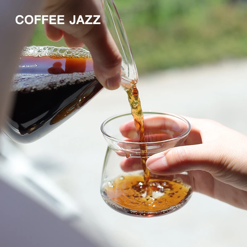 COFFEE JAZZ手冲咖啡壶日式分享壶耐热玻璃壶浓缩咖啡杯品鉴杯