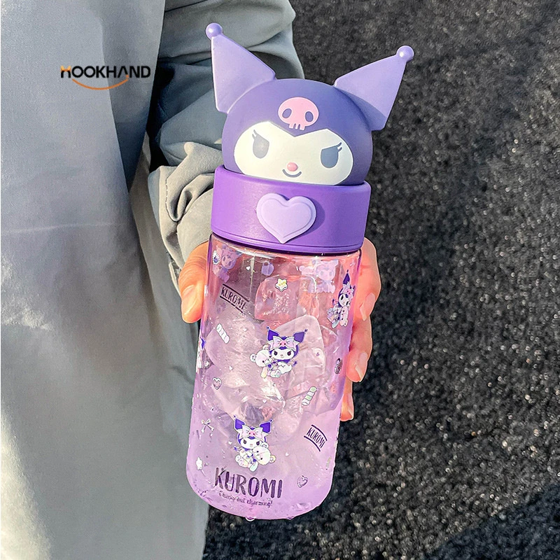 公仔塑料杯夏季女生高颜值大容量直饮杯子卡通便携防摔水杯