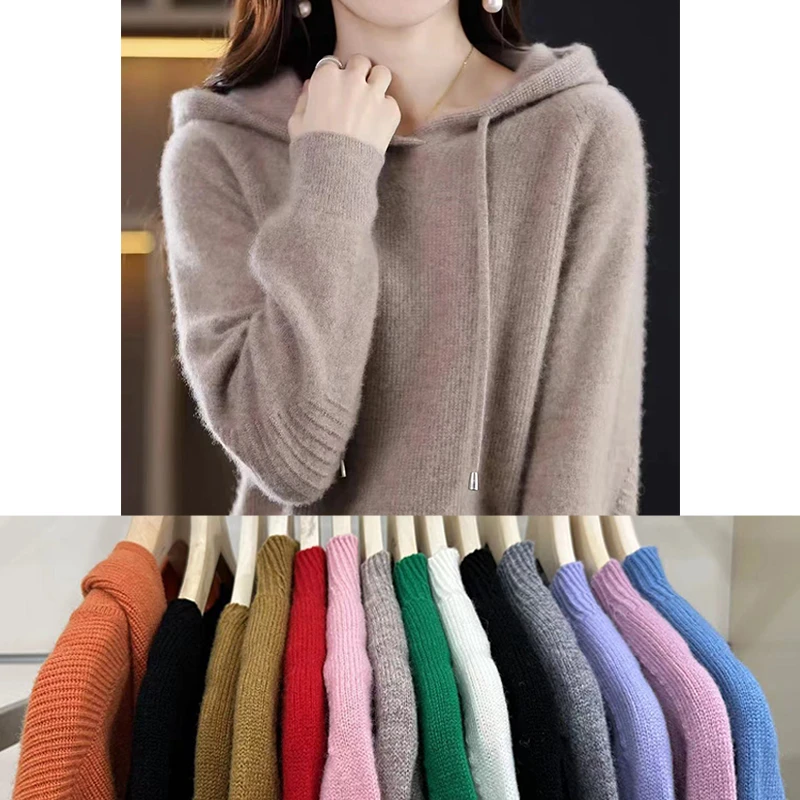 【纯羊毛系列】秋冬时尚宽松显瘦气质洋气女士纯羊毛上衣