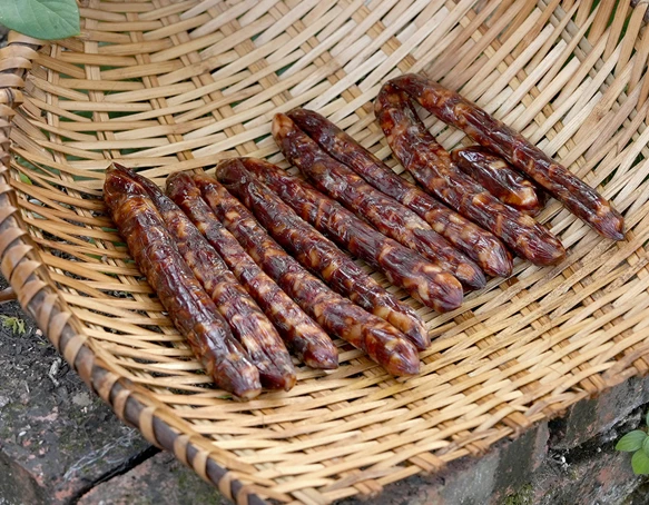 鸭肝肠500g广味鸭肝肠广式腊肠广东香肠腊味农家特产风干7分瘦