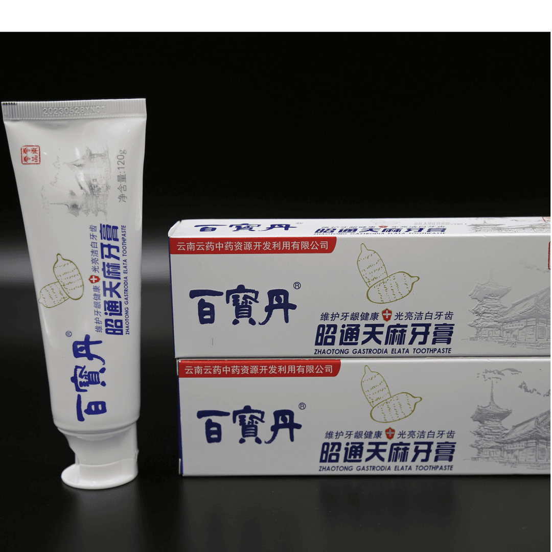 《云南天麻牙膏》天麻提取感含氟120克/支