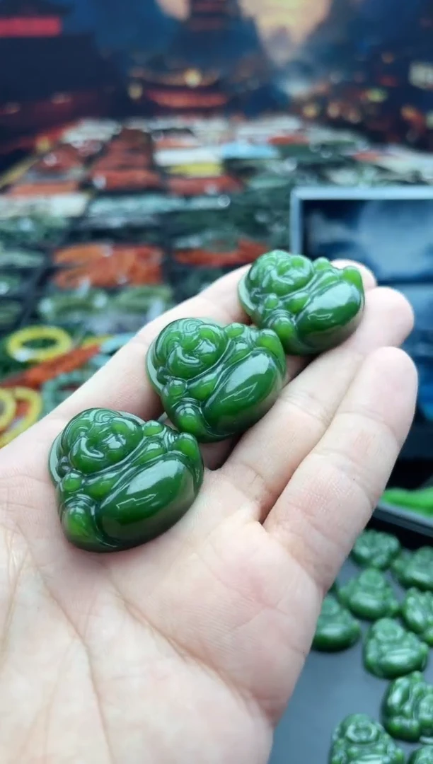 【闪购商品】和田玉（碧玉）佛公未镶嵌（多样性发一）