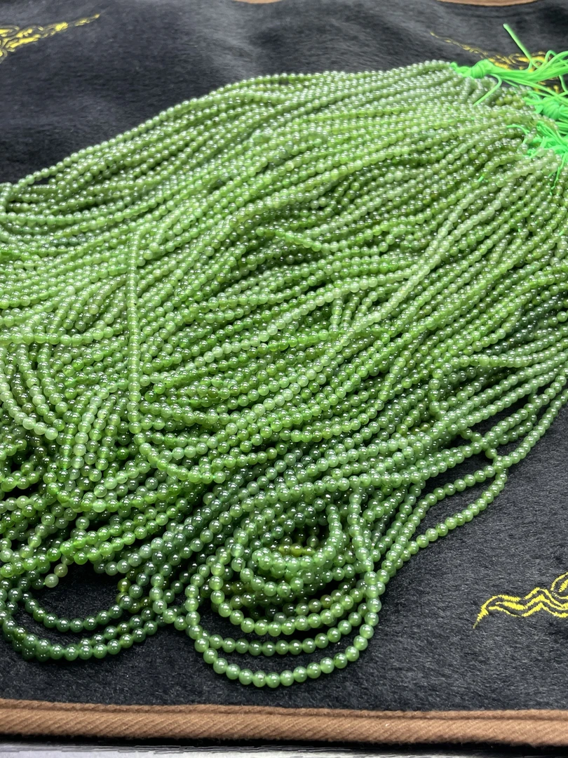 【小耿珠宝】和田玉碧玉项链/4mm—（多样性发其一）