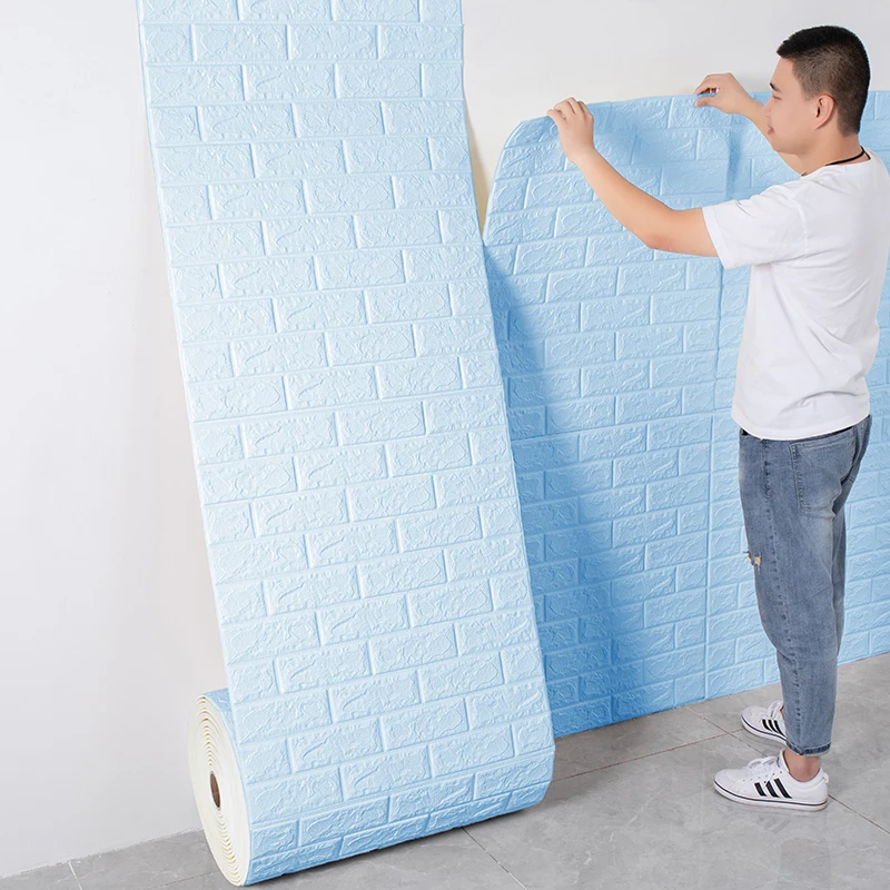 墙纸自粘d立体墙贴泡沫背景墙砖纹壁纸宿舍卧室温馨装饰贴纸