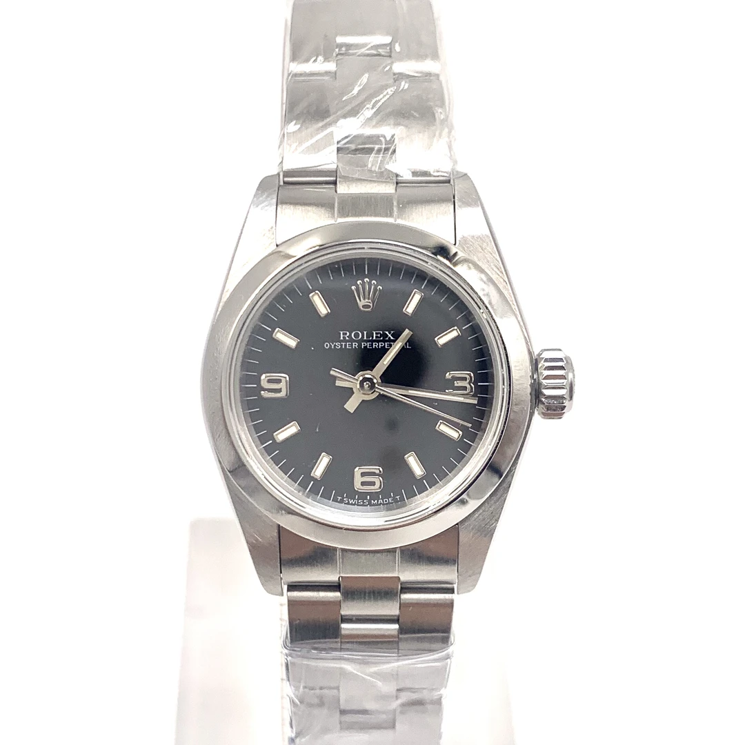 99新 Rolex/劳力士 蚝式恒动/黑色表盘/自动机械/表径25mm/女款
