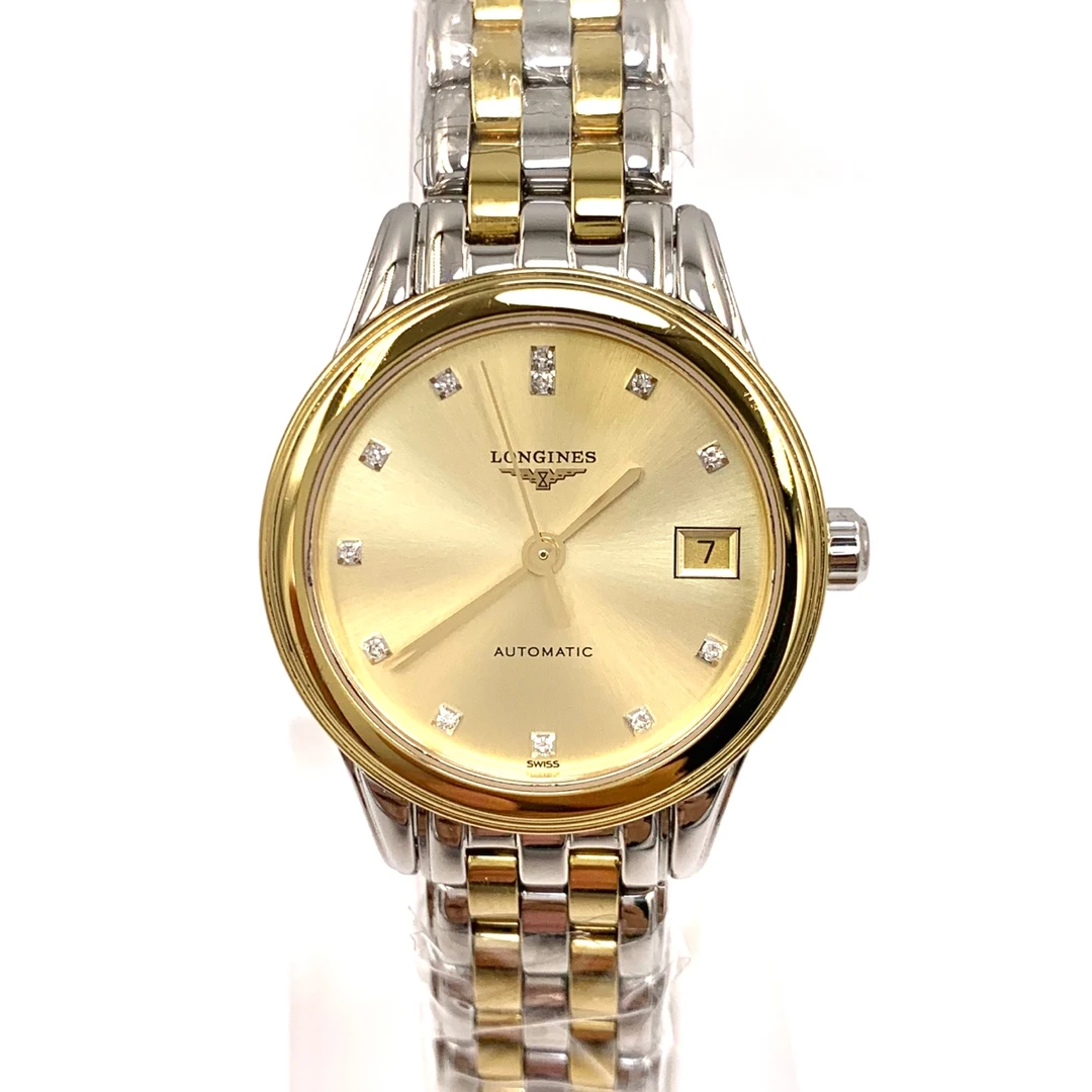 99新 Longines/浪琴 军旗/原镶钻/自动机械/表径26mm/女表