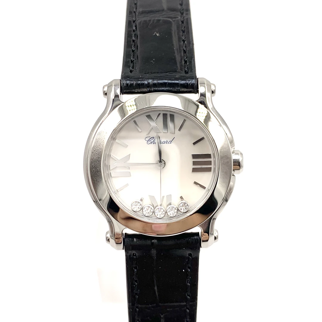 99新 Chopard/萧邦 快乐钻/原钻/石英/表径30mm/女表