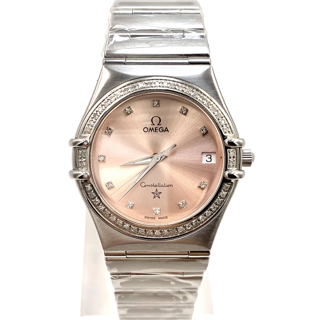 99新 Omega/欧米茄 石英/粉盘/表径33mm/女表