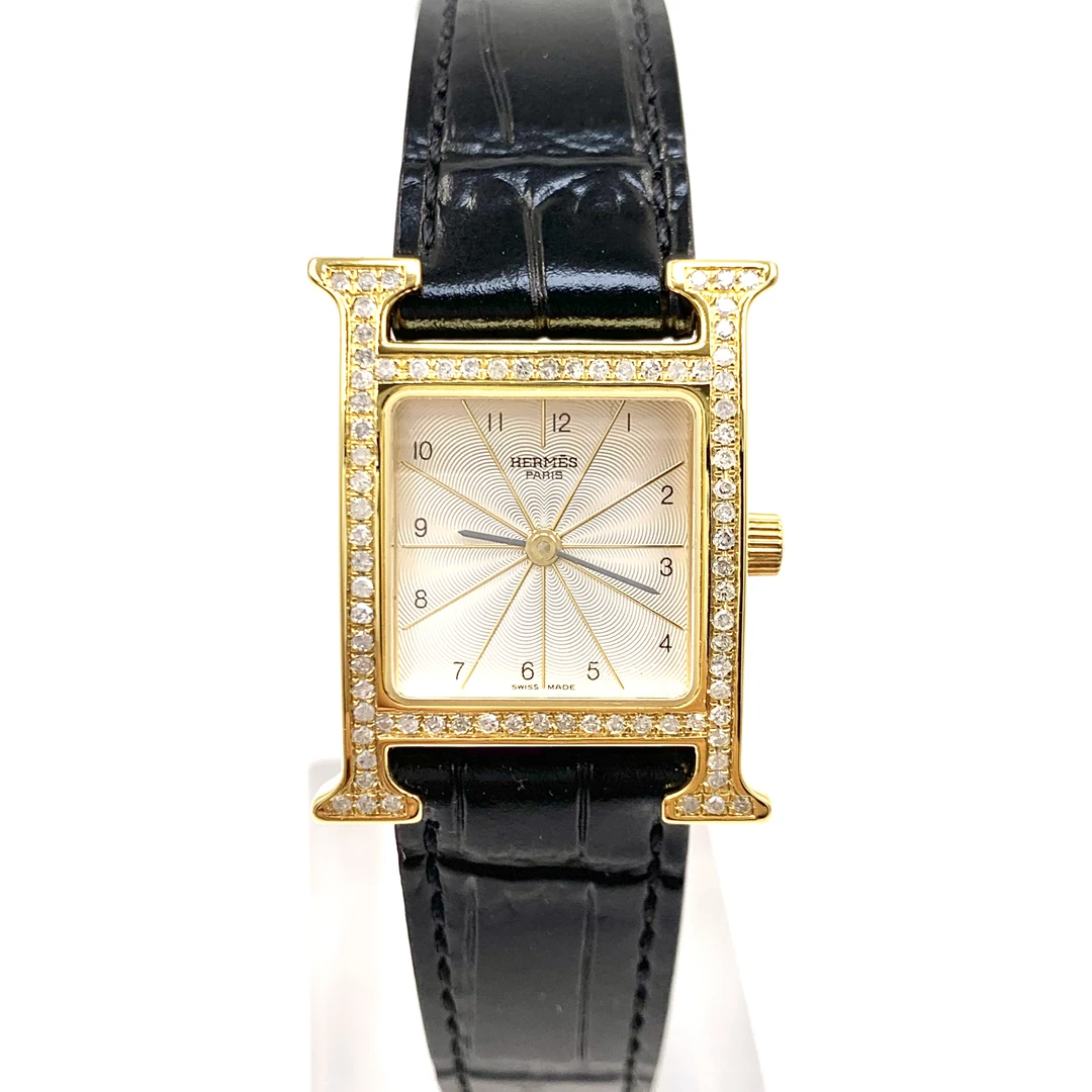 99新 Hermes/爱马仕 H.Hour/石英/表径21mm/女表