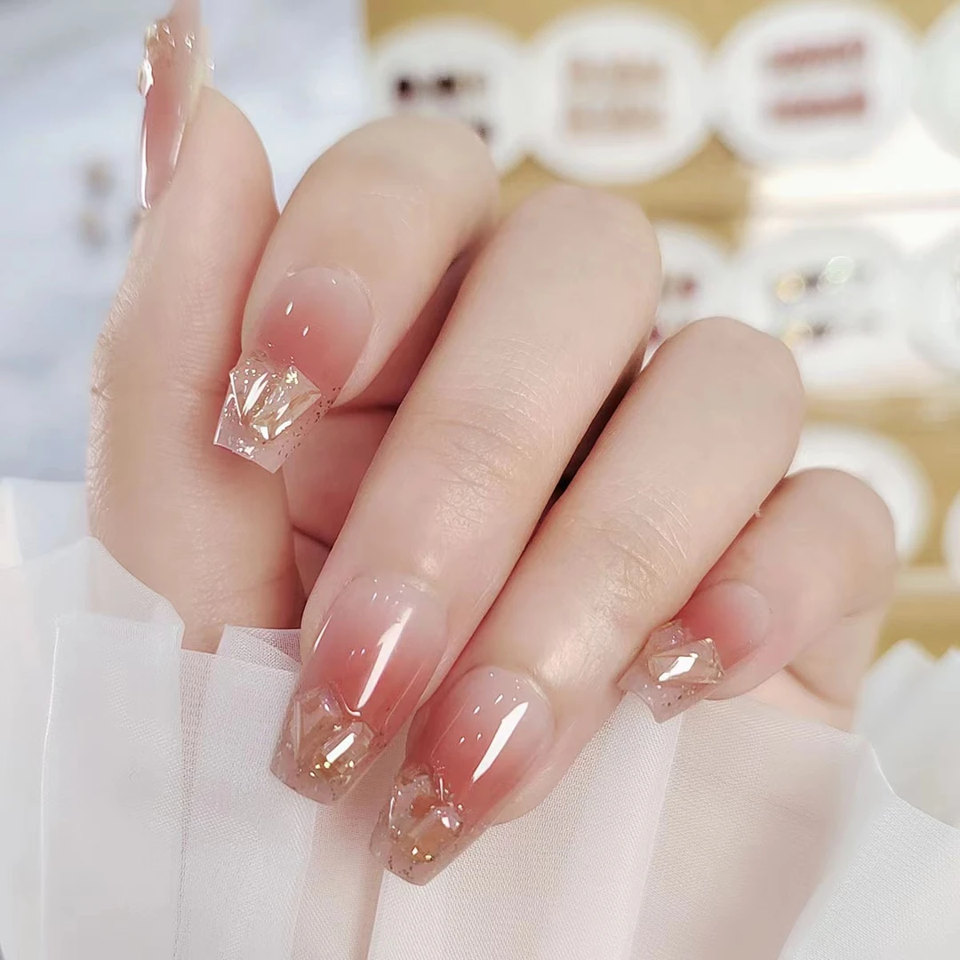 香槟之夜美甲片 【此链接不送灯胶】