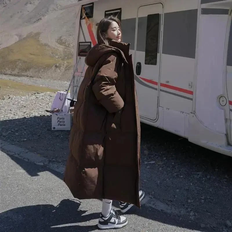 2023年新款羽绒羽绒服女长款过膝今年爆款炸街羽绒服衣冬季
