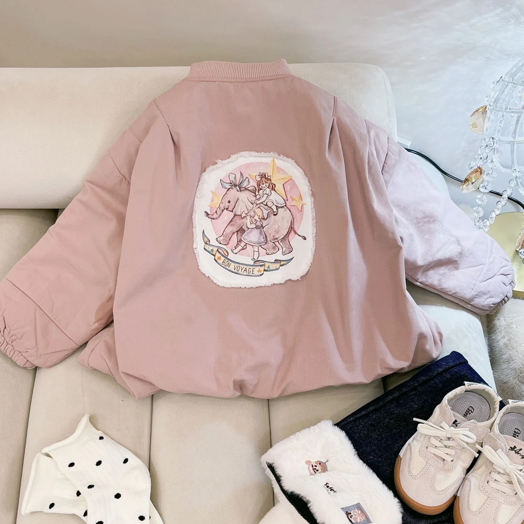 【马戏团】夹棉160克丝绵Q2462WT鱼子酱品牌儿童女童