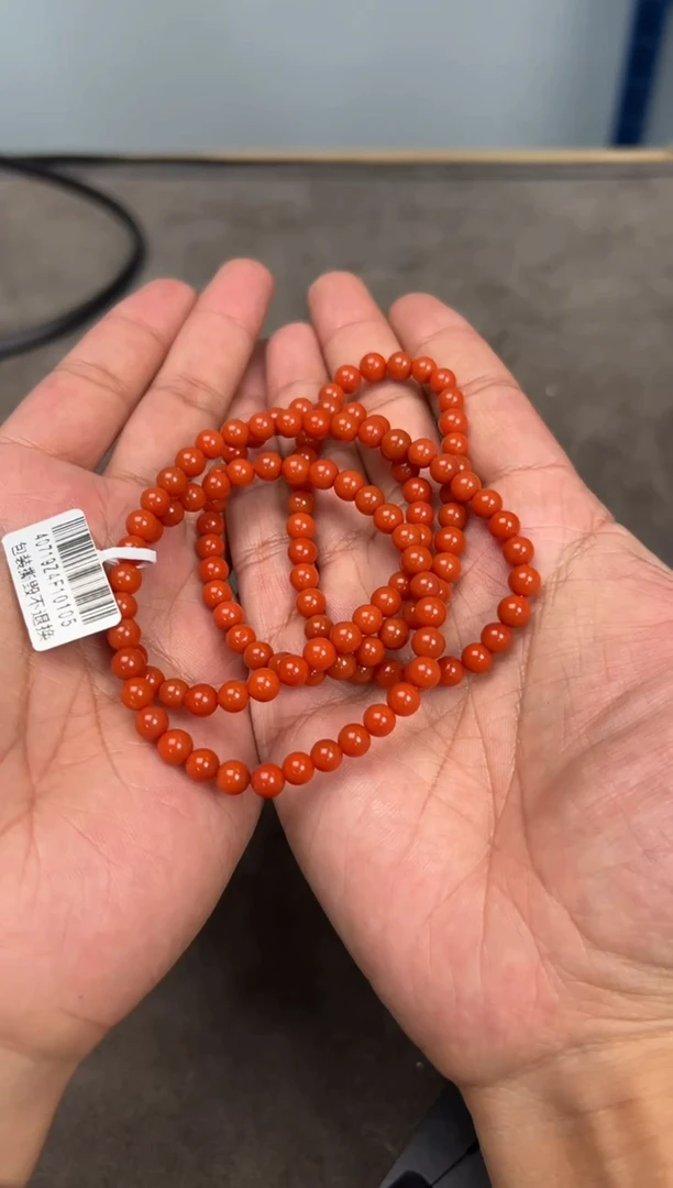 【闪购商品】南红玛瑙手串未镶嵌原矿无优化大水沟5mm多圈