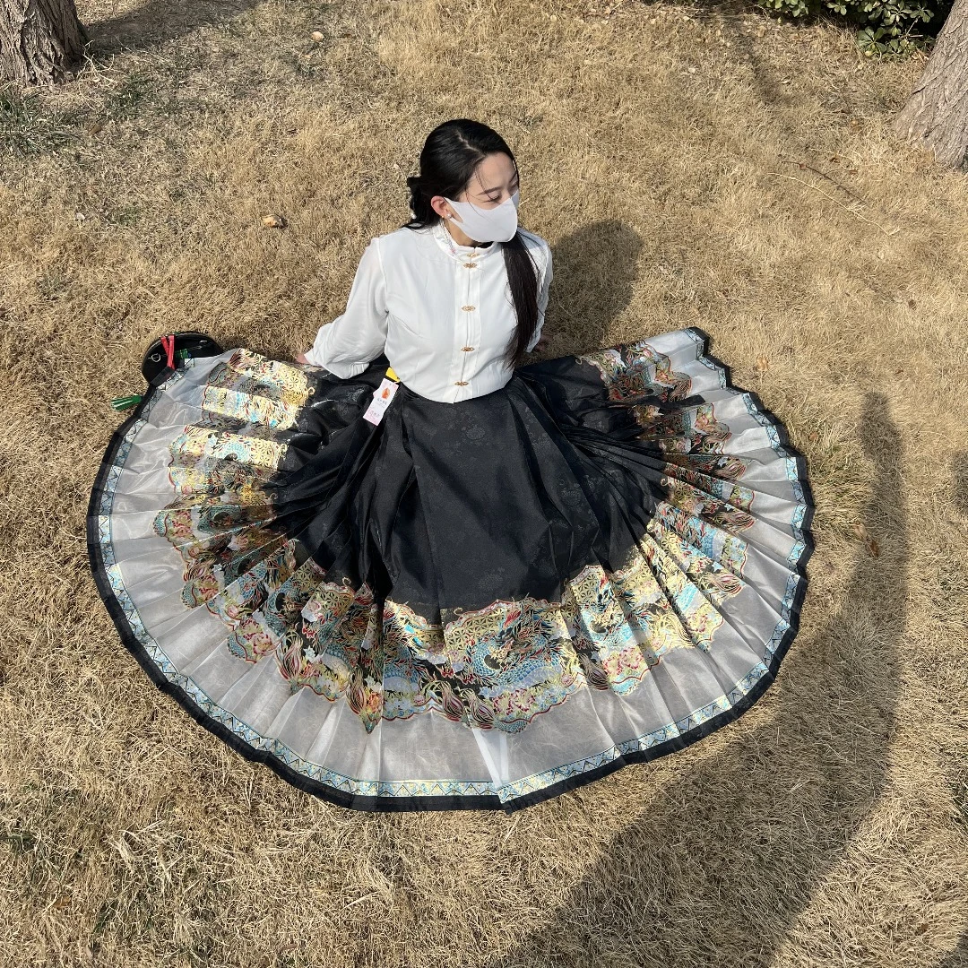 中国风（龙腾盛世）织金妆花重工曹县马面裙新中式穿搭