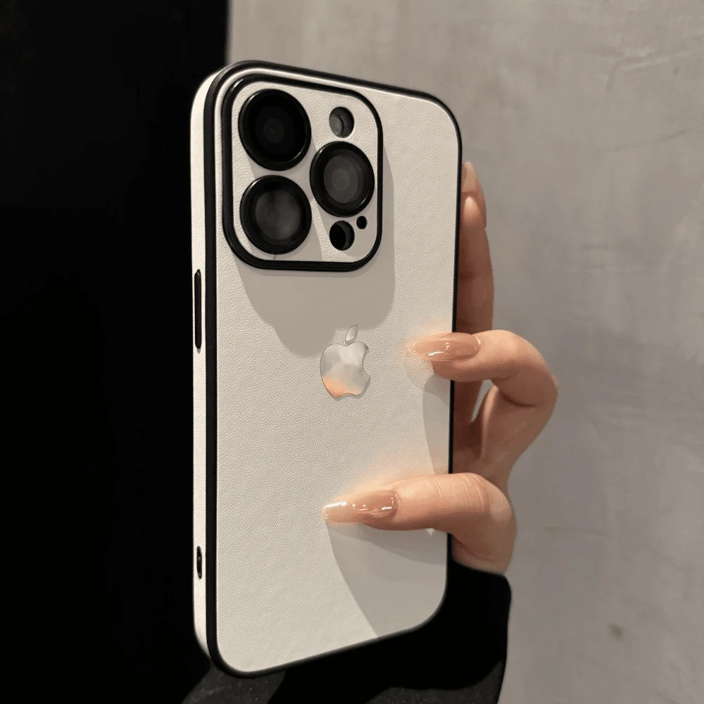 简约素皮纹适用苹果16promax手机壳时尚iPhone15个性14男女13硬12