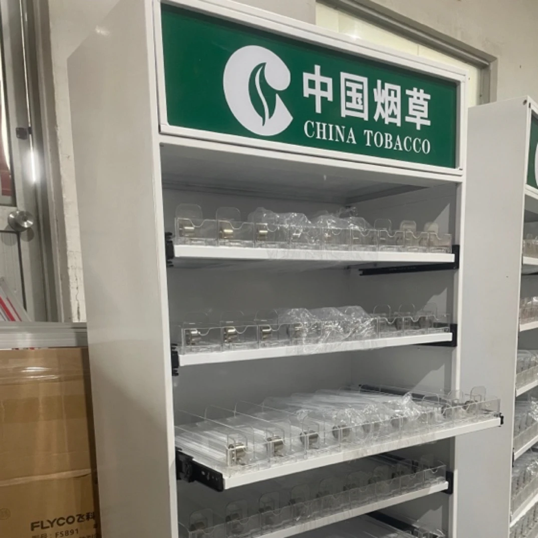 美宜佳新款烟柜带推拉烟柜定做便利店烟柜烟架