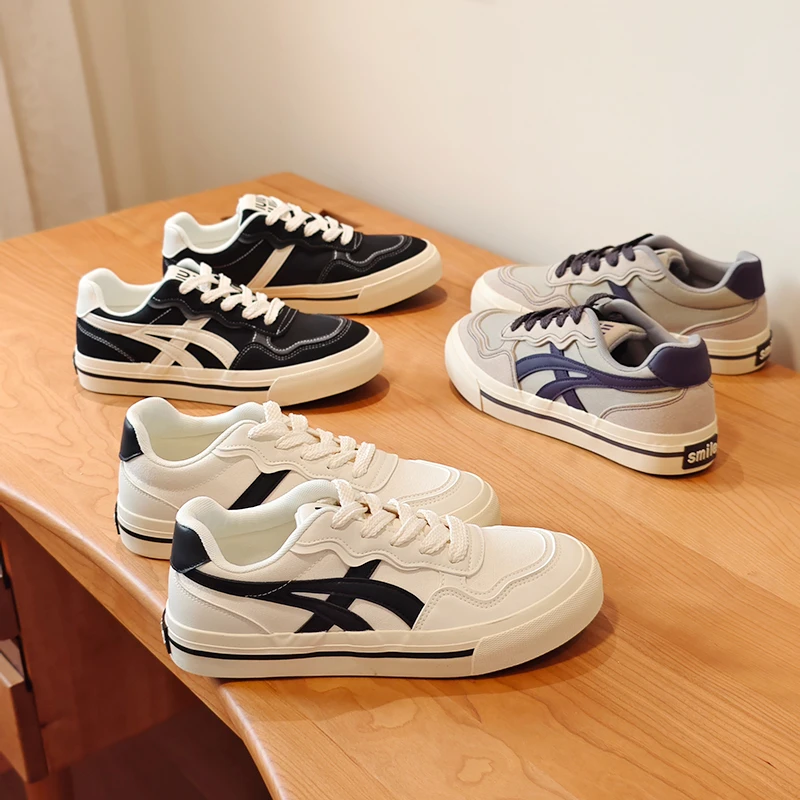 帆布鞋男夏季透气黑色日系潮流百搭板鞋ins港风潮男休闲滑板鞋潮