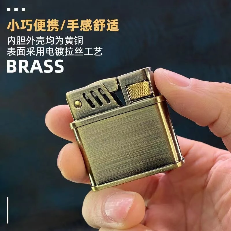 Z540-002佐罗一键弹射烧油打火机点火冬日之光创意侧滑防风火机