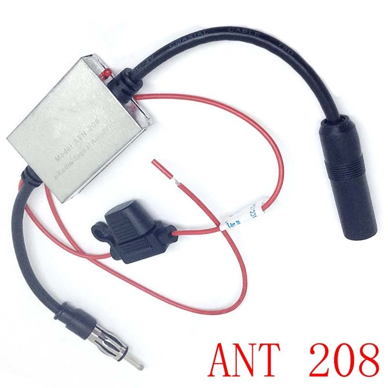 ANT-208 车友乐V5收音汽车用天线放大器 FM AMPlifiter12-24V可用