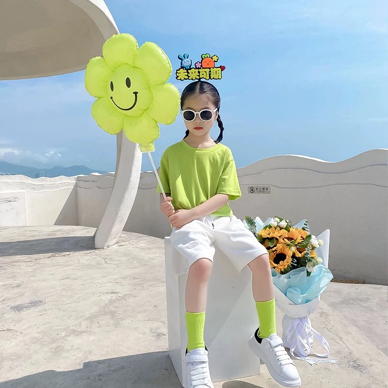 宽松圆领五分短裤