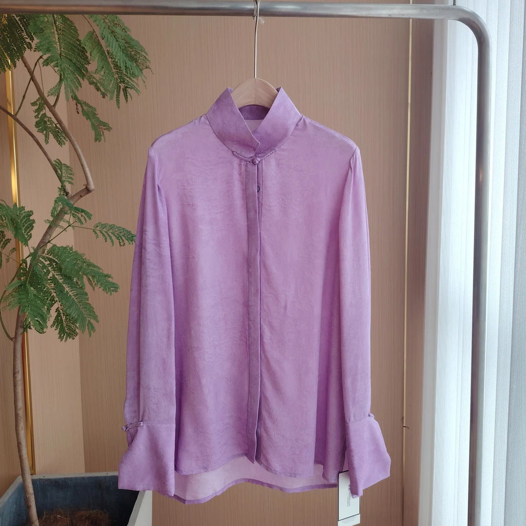 【果缎梅姐专属】国风新款桑蚕丝上衣 MCYJ-18057H