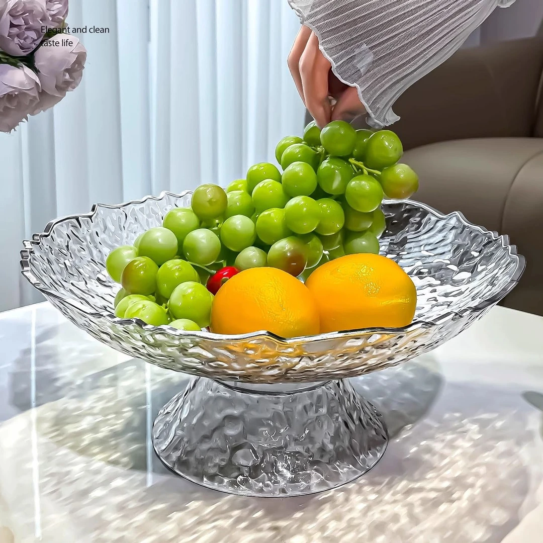 网红沥水水果盘客厅家用茶几新款高档轻奢糖果盘子前台零食摆放盘