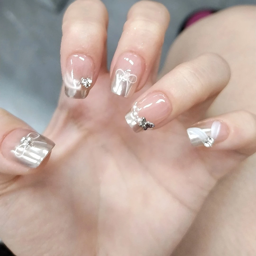 【芊金41】纯手工穿戴甲复古风重工晶石猫眼美甲富贵气质细腻猫眼