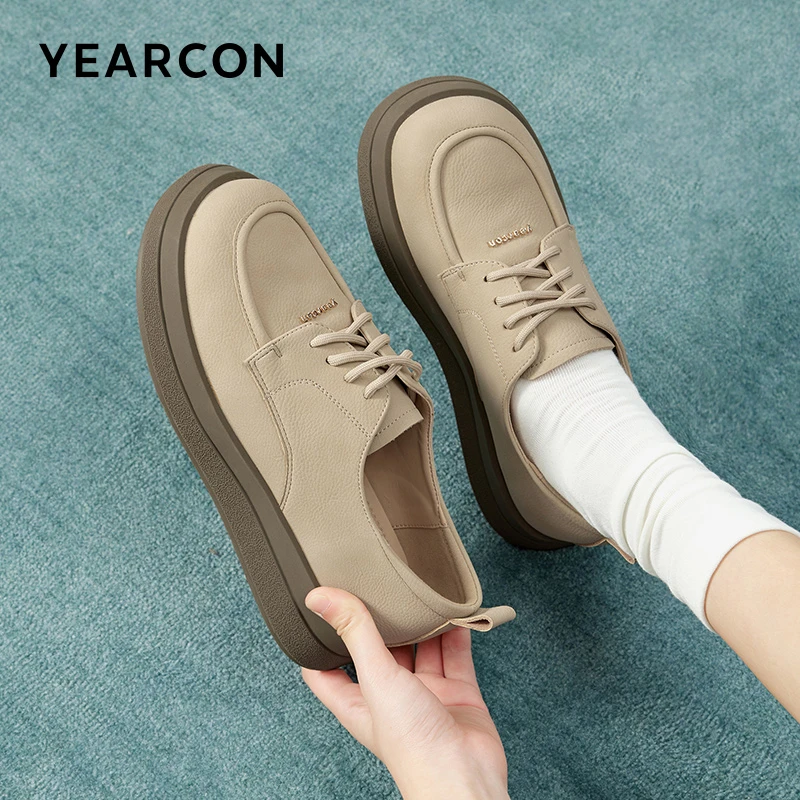 意尔康新款2025冬季复古网红百搭户外工装女生舒适时尚休闲女鞋