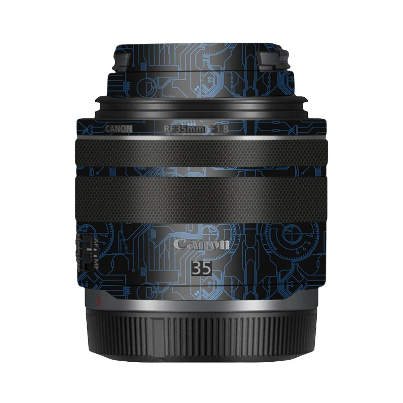 漫步驴适用于佳能RF 35f1.8 镜头防撞条膜贴皮全包彩色无痕贴纸3M