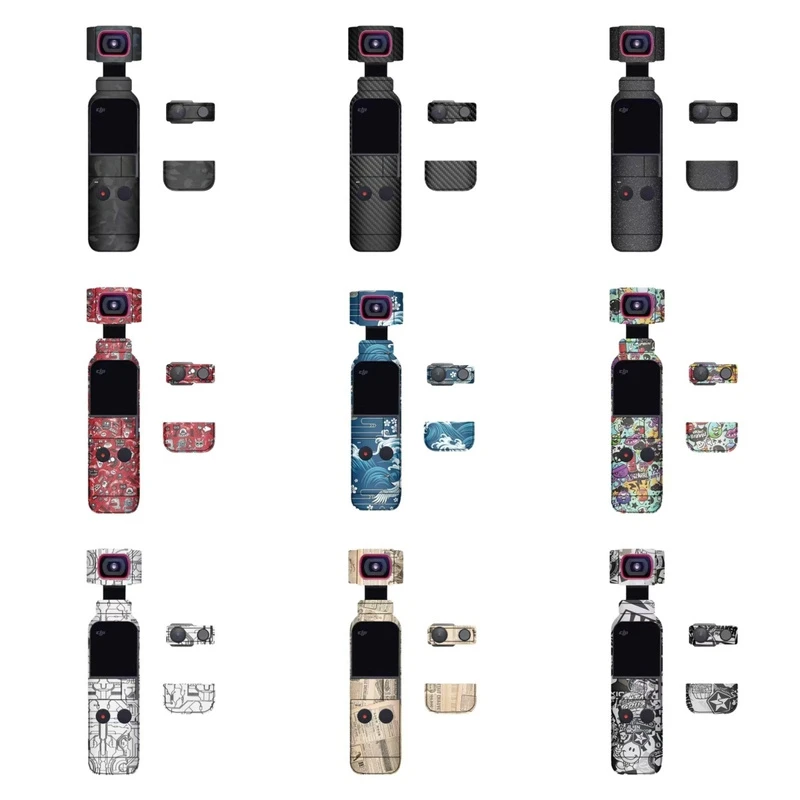 漫步驴适用于大疆DJI Pocket 一代半包 贴纸保护贴膜无痕背胶贴皮
