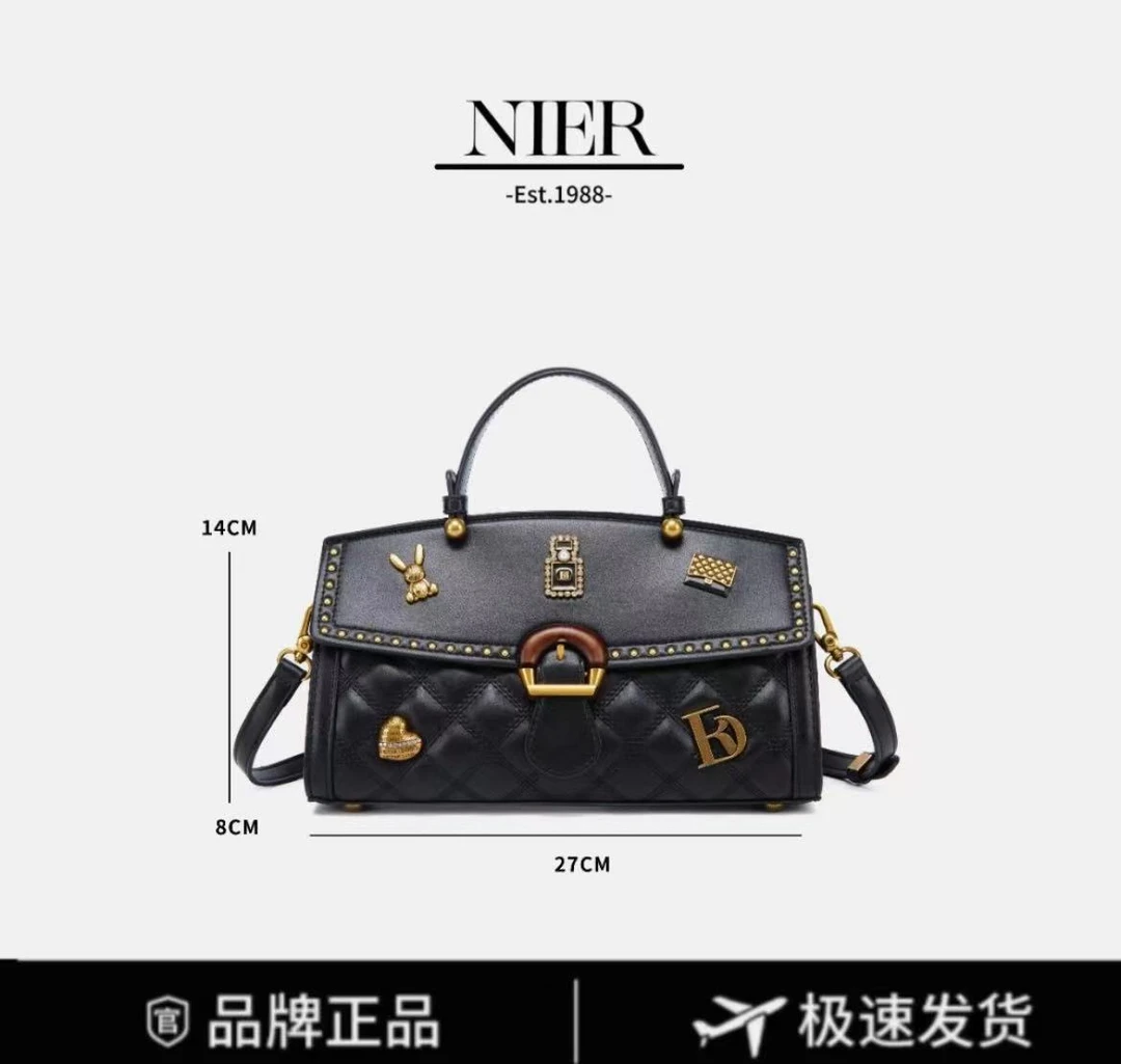 2024新款经典真皮时尚百搭女士单肩斜挎腋下包A146